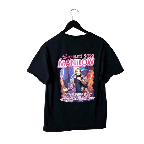 2022 Barry Manilow Hits Concert T Shirt Black Medium M American Singer Soft Rock - Picture 3 of 16